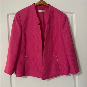 Kasper Fuchsia Textured Jacket
